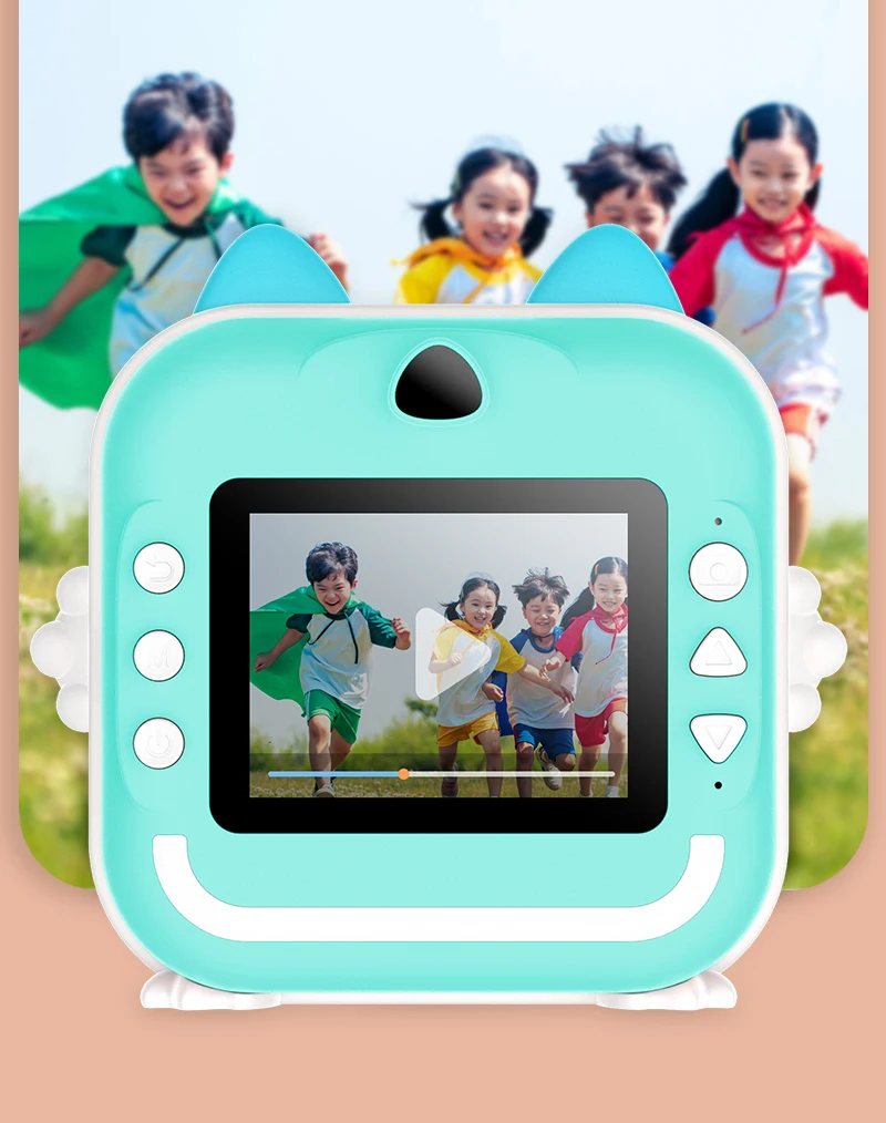 Cartoon Toy Gift  Children for christmas and birthday  Mini Photo Cameras Kids Camera With Printing