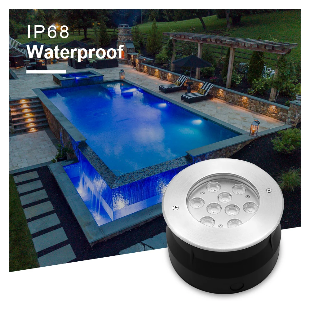 Joyful Lamp LED swimming pool light anti-corrosion rgb remote control IP68 recessed underwater light for albercas