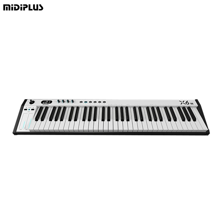 MIDIPLUS X6 III 61-Key Smart Electronic Piano Synthesizer Multi-Functional Midi Keyboard Instrument Usb Plug-And-Play