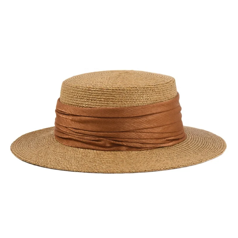 Customize Luxury Colourful Raffia Straw Fashion Lady Women Hat for Summer Sun Screen