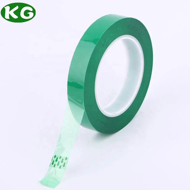 High Temperature Green Polyester Film Pet Heat Tape For Sublimation 3d Printing Powder Coating Pcb Masking