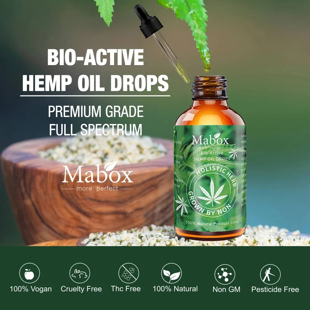  Бесплатный образец масла CBD 100% органическое конопляное масло для облегчения боли и