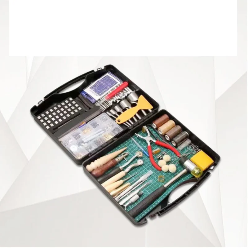 DIY Leather Craft Tools Set Carving Handmade Sewing Kit handy needles leather tools for leather working