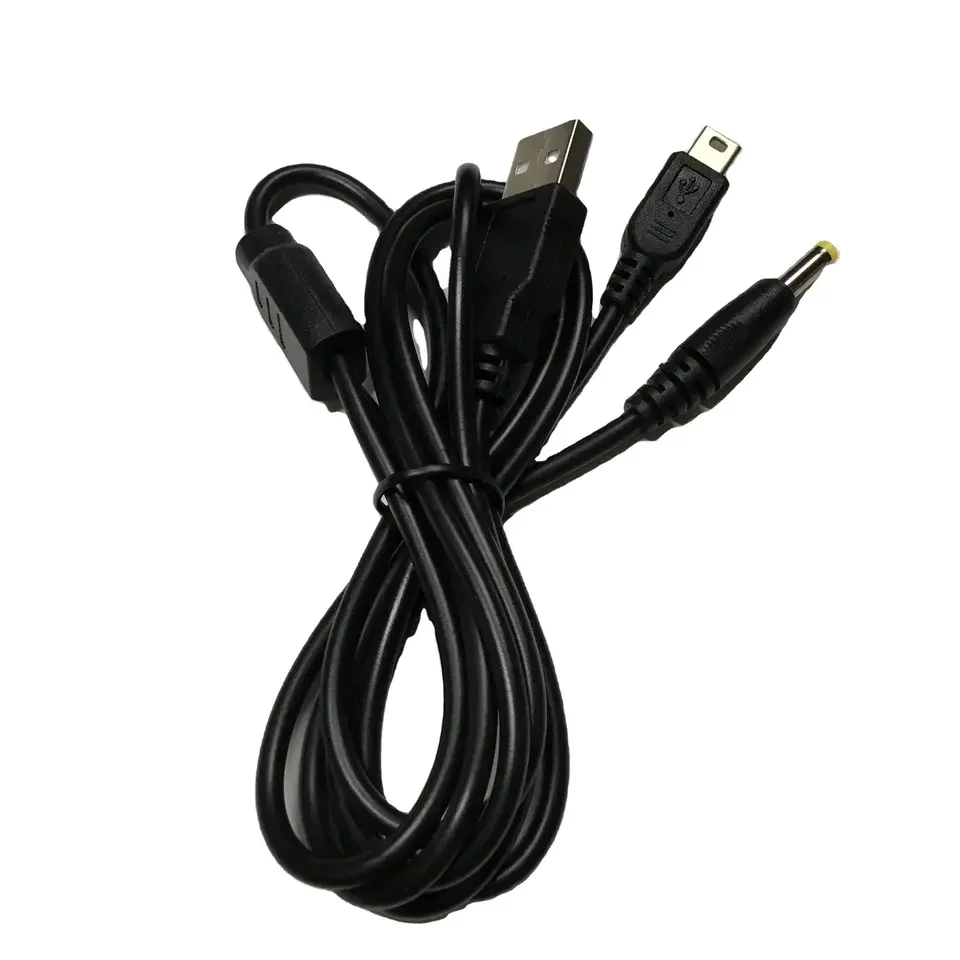 Wholesale 2 in 1 Data Cable 1.2 Meter USB Charging Cable Game Accessories For PSP