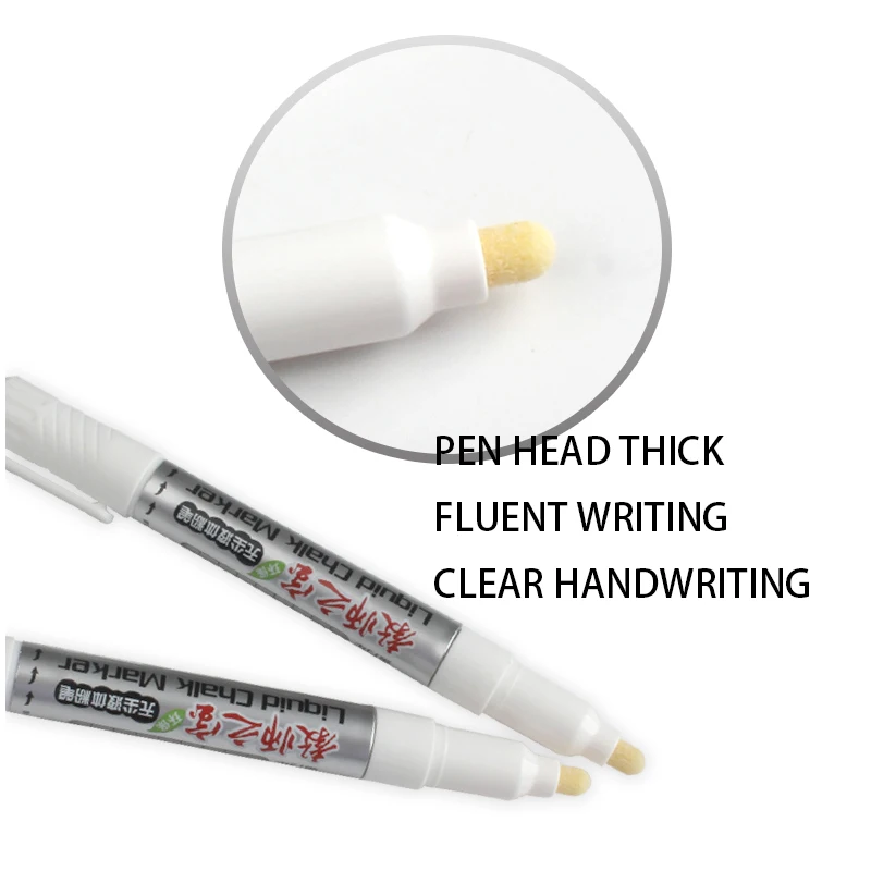  Hot sale yellow whiteboard marking pen color erasable dust-free liquid chalk special writing for