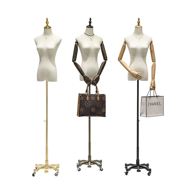 Wholesale Fashion Clothing Display Manikin Full Body Chrome Female Mannequin Dummy Stand Gold Silver Abstract Women 10 Pieces