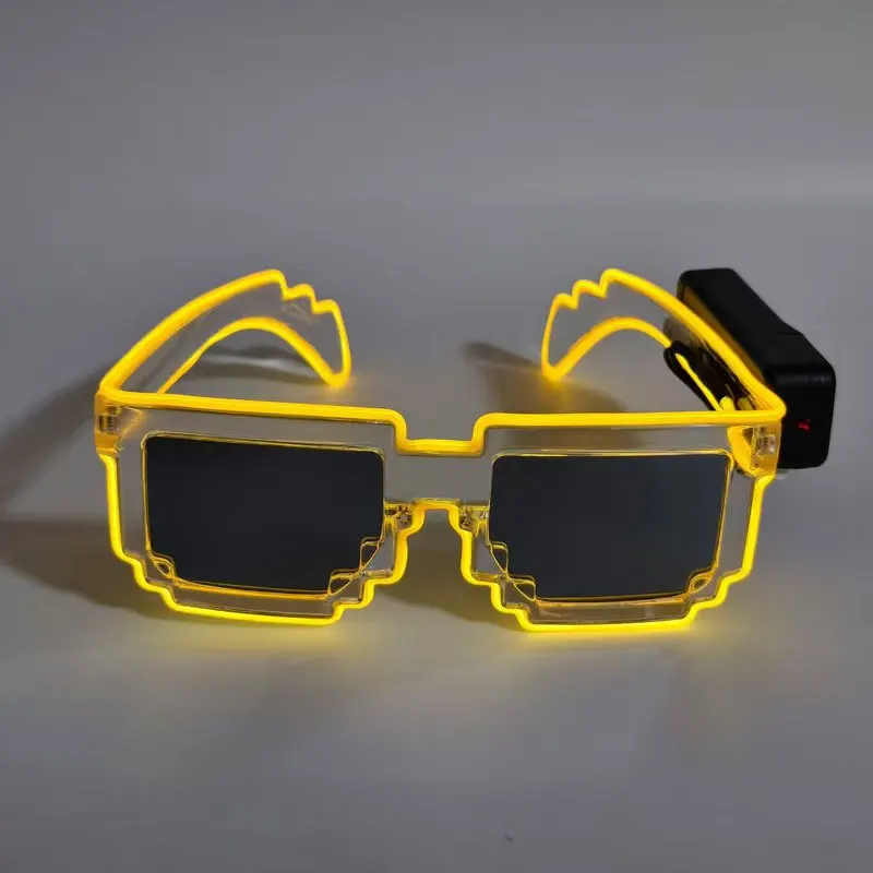 LED Glowing Disco Glasses Led Glass Transparent Screen Glasses Party Glasses With Led