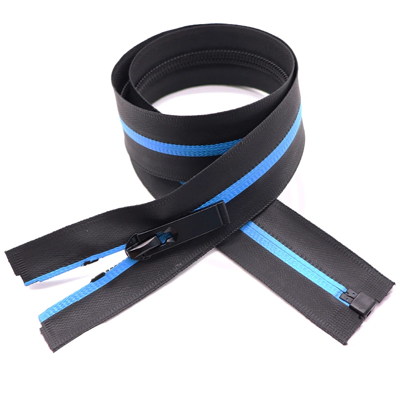 #5 Black waterproof zip custom cosmetic bag printed logo zipper waterproof zippers outdoor garment waterproof zipper