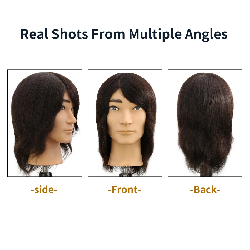 Factory Price 100% Human Hair Male Mannequin Heads for Sale