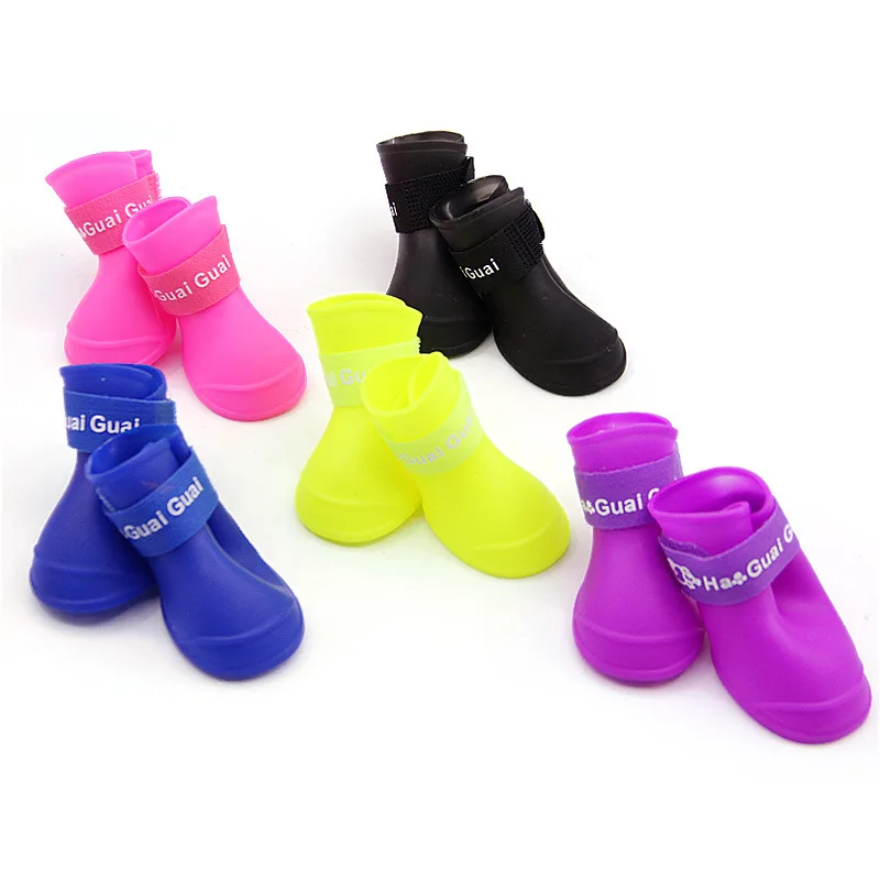 Outdoor Waterproof rubber pet shoes
