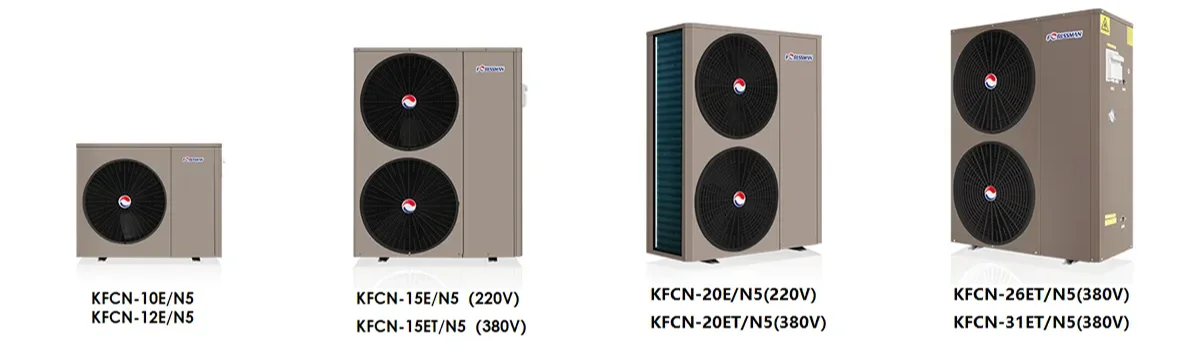 R32 European standard Good Quality Full DC Inverter Heat Pump Water Heaters Air Source Heat Pump with WIFI
