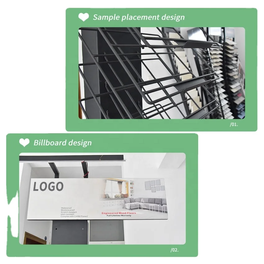 Floor Standing Ceramic Quartz Stand Multi-Layer Sample Tower Marble Stone Granite Tile Display Rack For Showroom