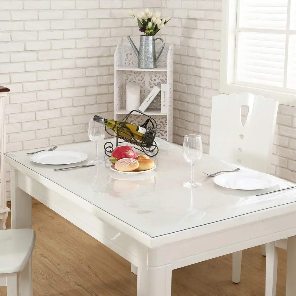 PVC Tablecloth Food Grade Table Cover High Transparency Waterproof Oil-proof Table Mat