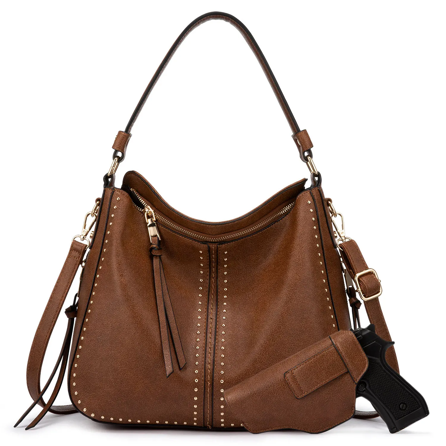 2021 unique vegan real genuine leather women  handbags holster hand bag sets