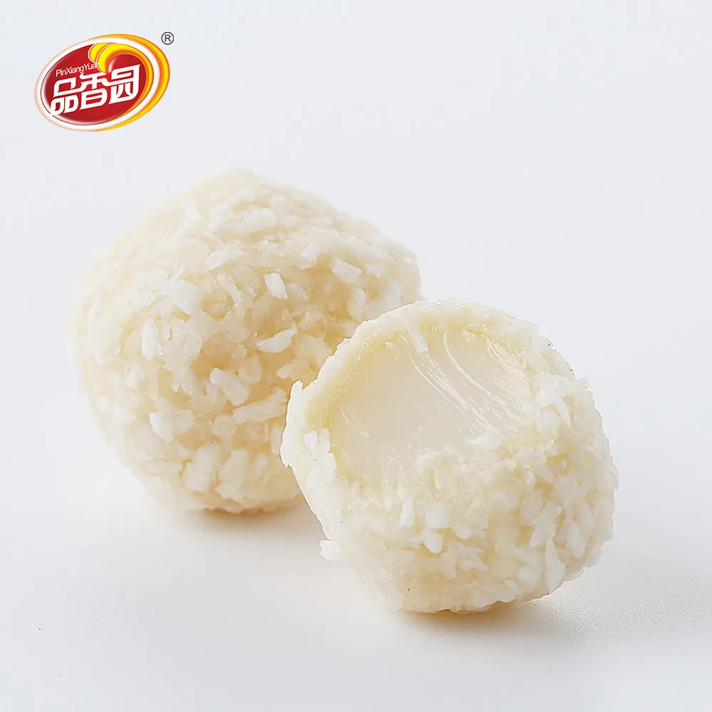Wholesale Tropical Coconut Soft Sour Fruit Milk Chewy Candy for Candy Shops