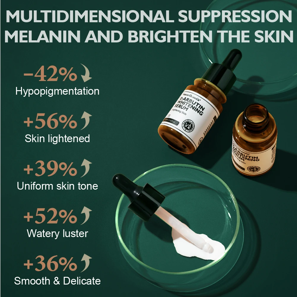 VIBRANT GLAMOUR Arbutin Skin Whitening Brightening Serum Dark Spot Removal Face Serum