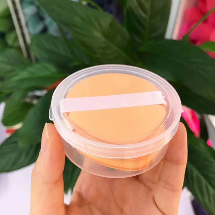 Wet And Dry Dual Use Round Makeup Sponges Latex-free Foundation Sponge Air Cushion Liquid Cream Powder Foundation Sponge