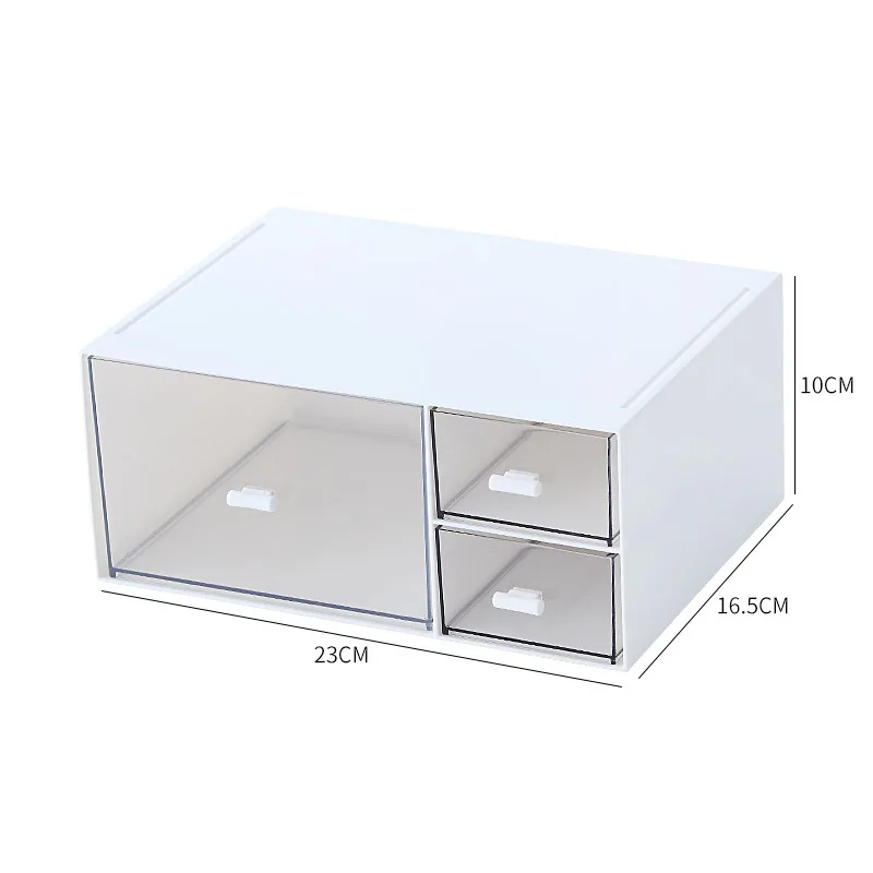 Clear Desk Drawer Storage makeup Acrylic Drawer Organizer Storage Case Drawers Display Container for Stationery Office Bathroom