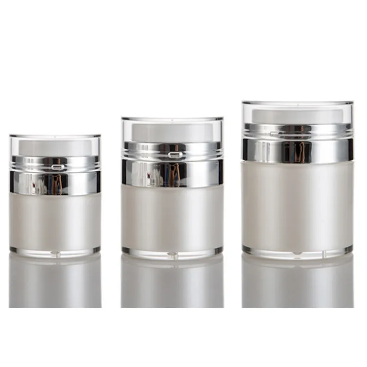 
Private label luxury skincare acrylic cosmetic jars 15g eye cream 1 oz 50g face cream jar 