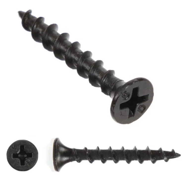 Wholesale Carbon Steel Black Electroplated Drywall Furniture Screws