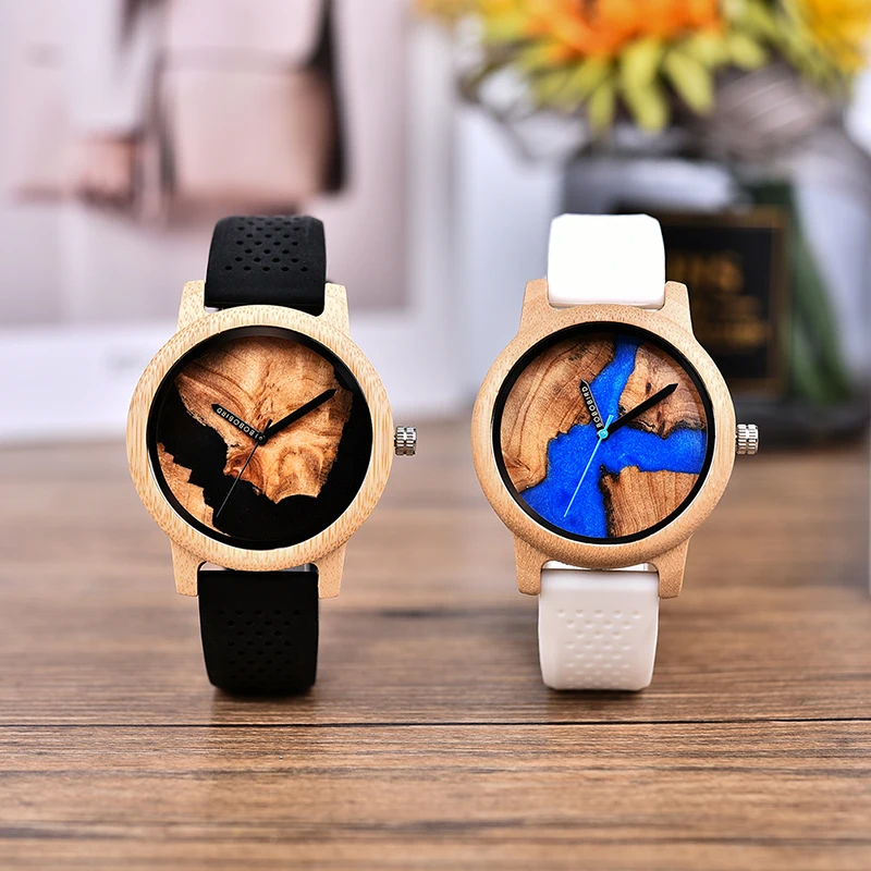 BOBO BIRD Personalized Men Quartz Watch Leisure Fashion Colored Wood Wristwatch Laser Dial Scale Support Custom Reloj Hombre