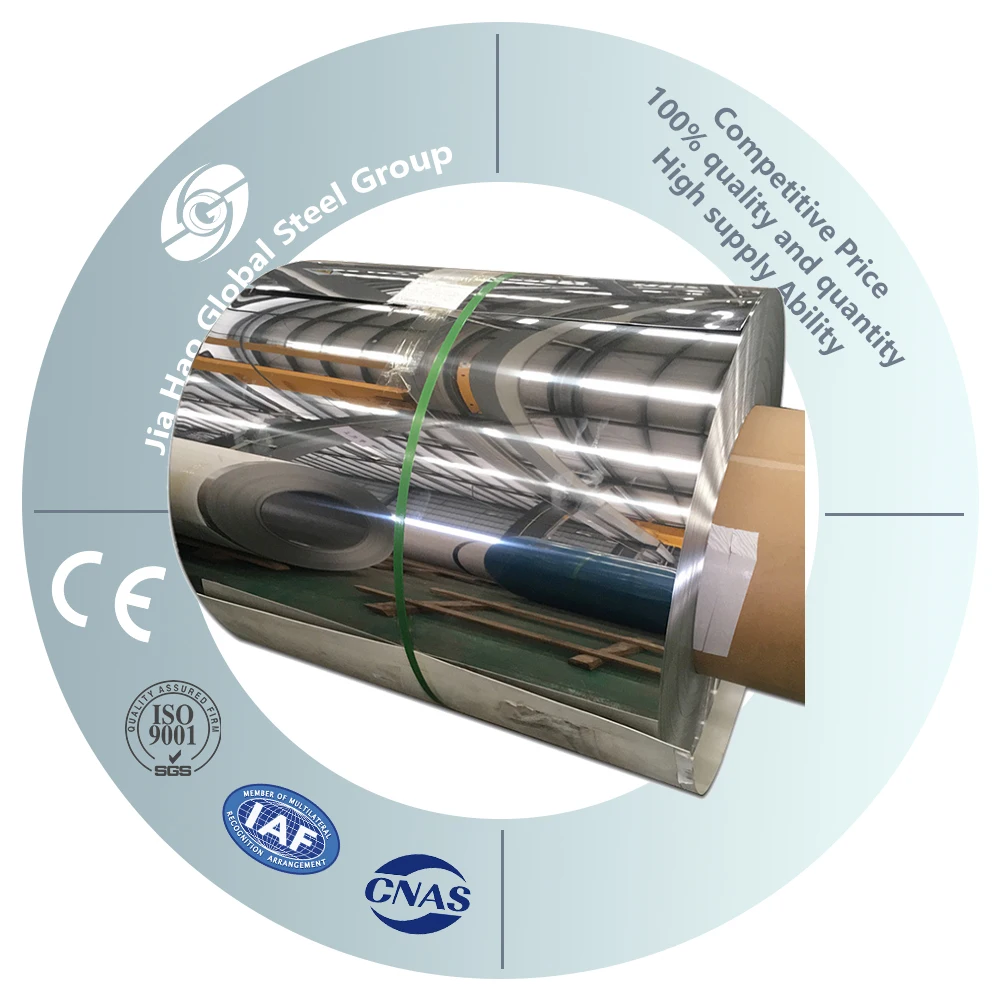 Factory direct sale Grade 430 301 304 316L 410 304 cold roll stainless steel coil