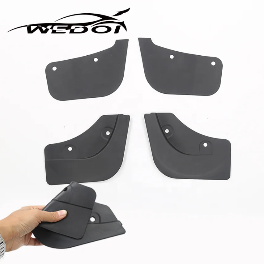 New 2022 Fender Flares For Tesla Model Y Hidden Protector Mudguards Sticker Car Fender Flares Universal Black 4 Pcs Sets
