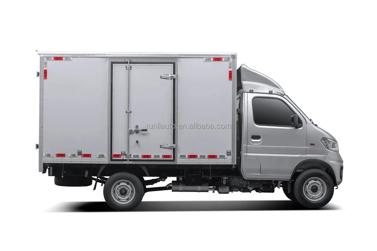 China Factory Supply  DFAC DongFeng TuYi  T3 Single Row 4X2  Petrol Small Mini Light Duty Box Cargo Truck Van Type Lorry Trucks