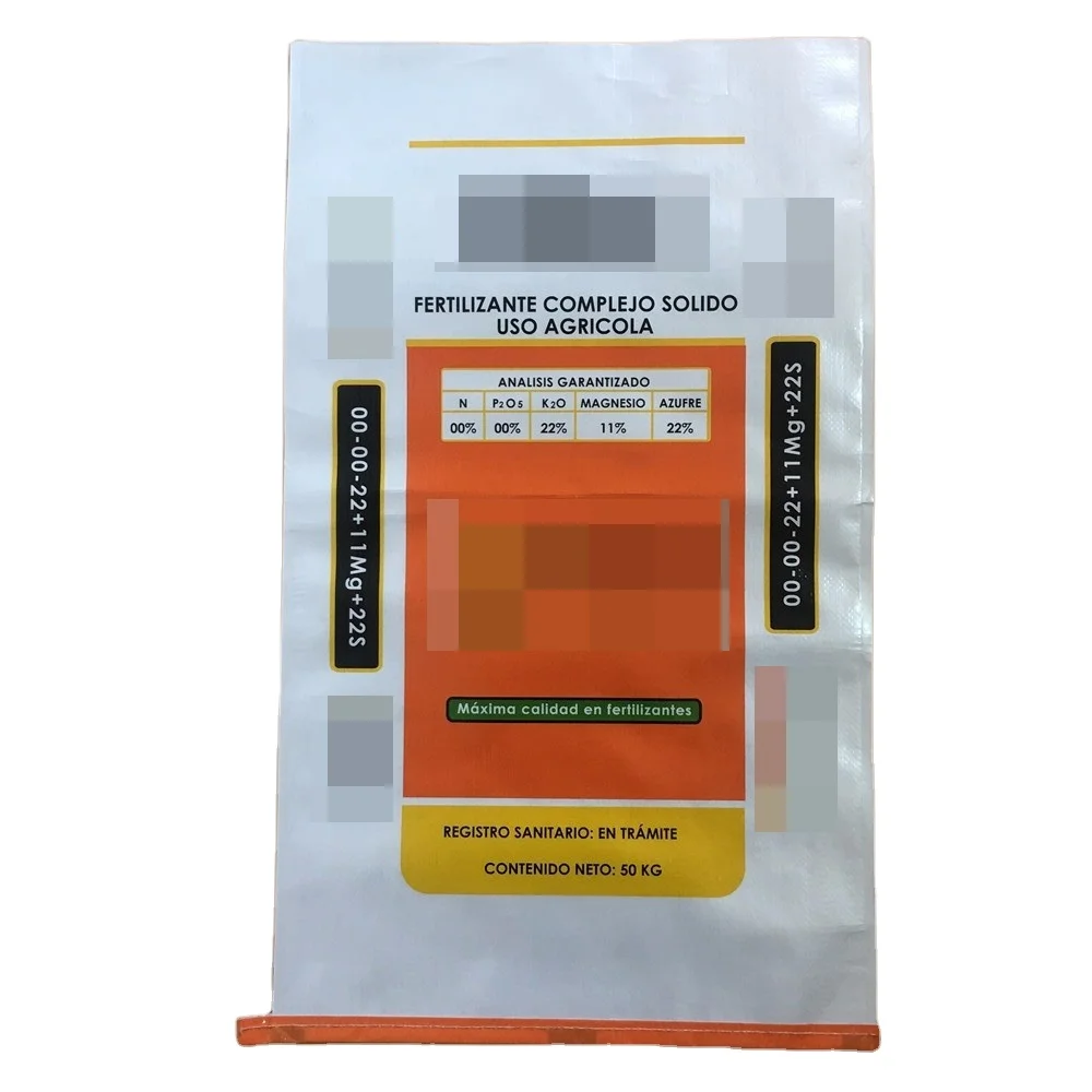 PP bags for agricultural fertilizer sacks 25kg 50kg accept OEM