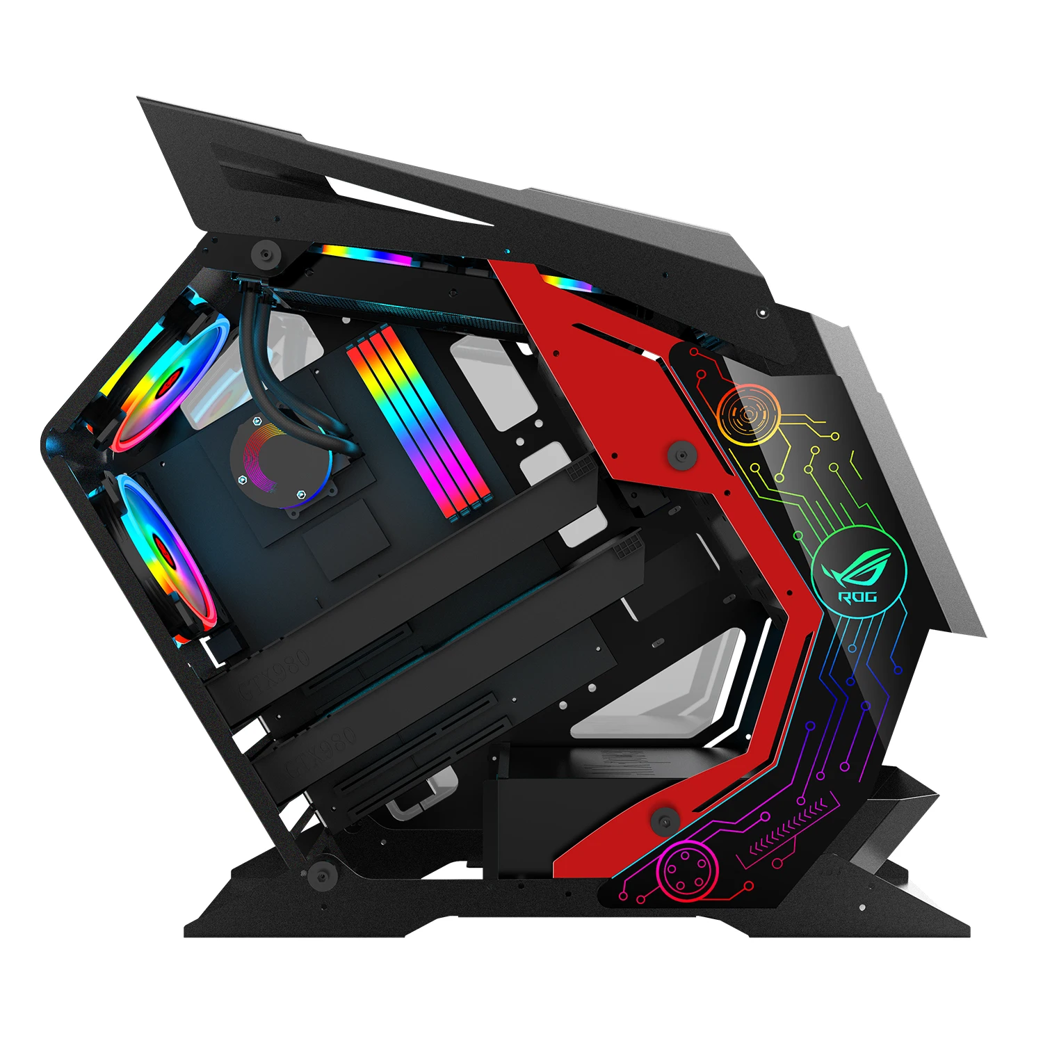 high quality New Design Spaceship Shape zhanshou E-sports Computer Gaming Case