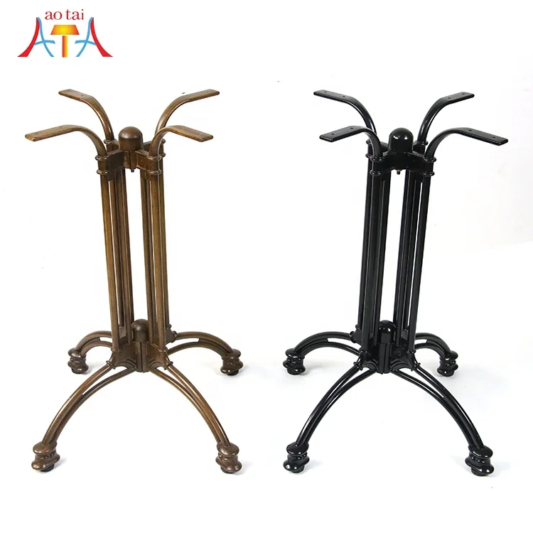 Wholesale Various colors styles restaurant coffee dining metal Aluminium table base