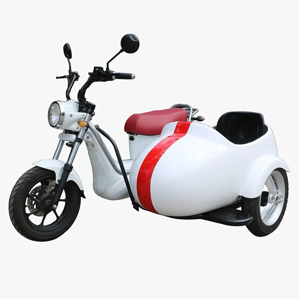 60v 500w 1000w 1500w tri wheel electric scooter New Designed Motorcycle with side tank car and can up to 21mph
