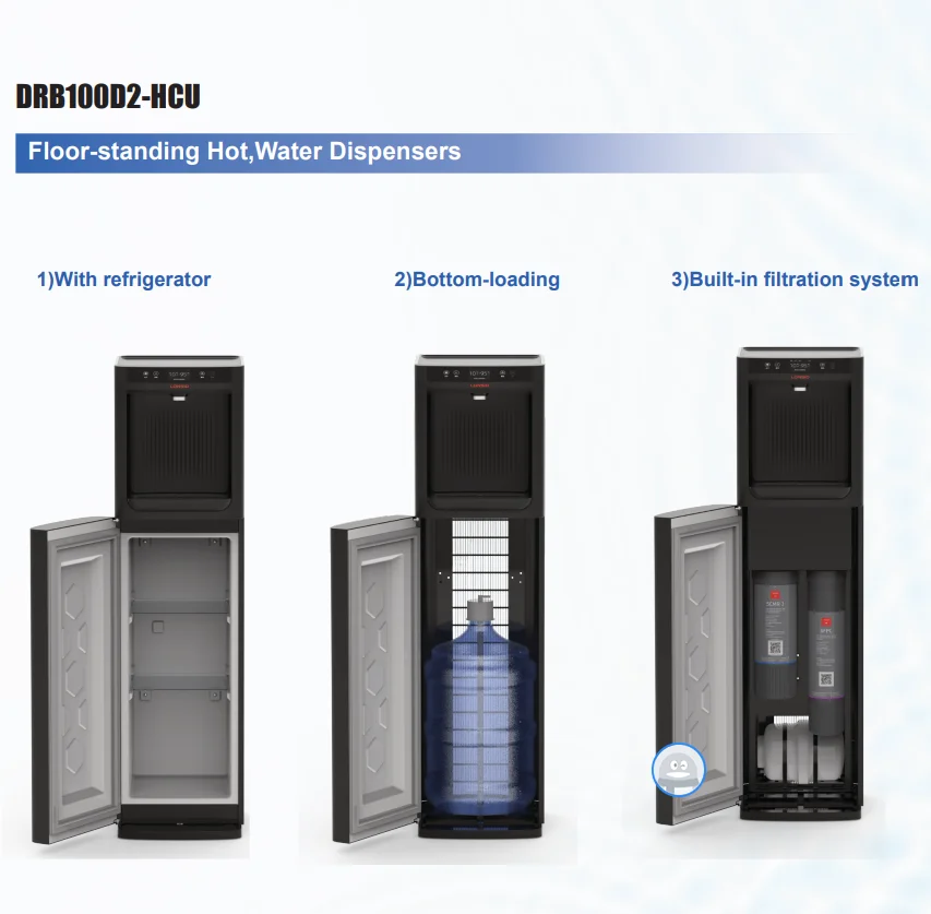 Warm Cold Hot Water Dispenser Bottom Loading Vertical Instant Freestanding Water Dispenser