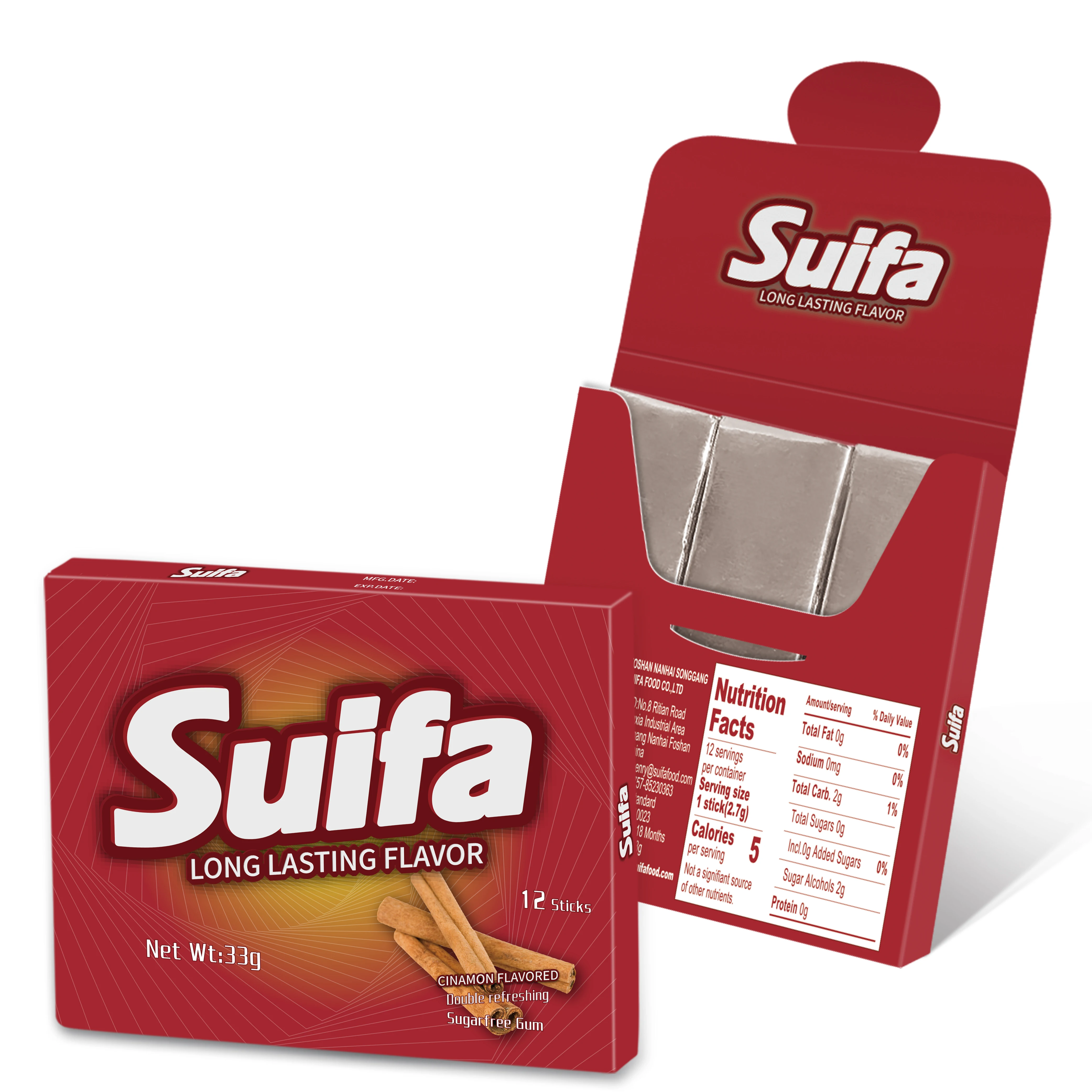 Factory price private label strong hard chewing gum for jawline