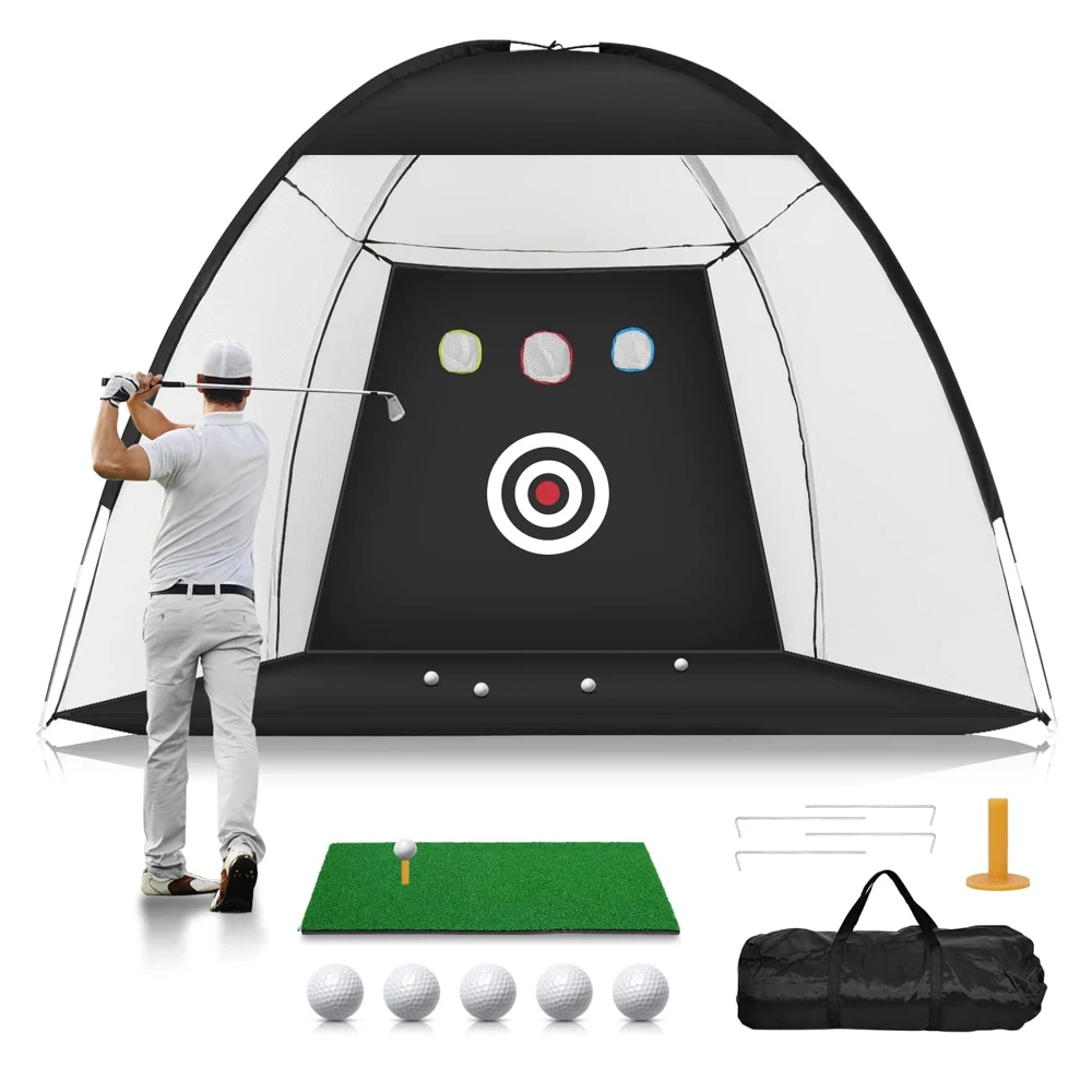 High Quality Portable Training Golf Net Outdoor Practice Golf Hitting Net For Backyard Driving
