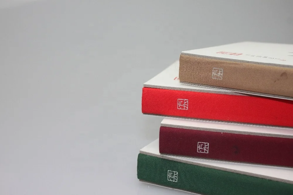 Unique business education gift personalized decorative pattern hardcover cloth spine journal notebook