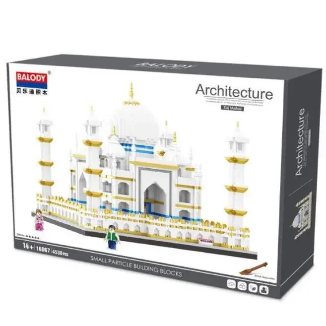 Balody Mini Blocks 4530pcs Architecture Building Bricks India Castle Taj Mahal Model Toys Juguetes Kid Gift Construction 16067