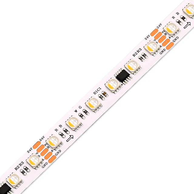 SMD5050 RGBW умный светодиодный светильник 84 СВЕТОДИОДА/м 24 В IP68 DMX512 беспроводное управление