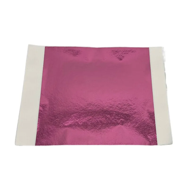 14 x 14 cm 100 Sheets High Brilliant Imitation Gold Leaf Sheet for Arts Gilding Crafting Decoration Alloy Gold Foil Leaf Sheet