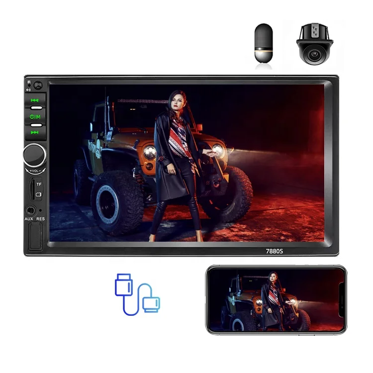 Wholesale OEM 7 Inch 2 Din Stereo Wince System MP3 MP4 MP5 Player Car Video With BT FM USB Car with stereo