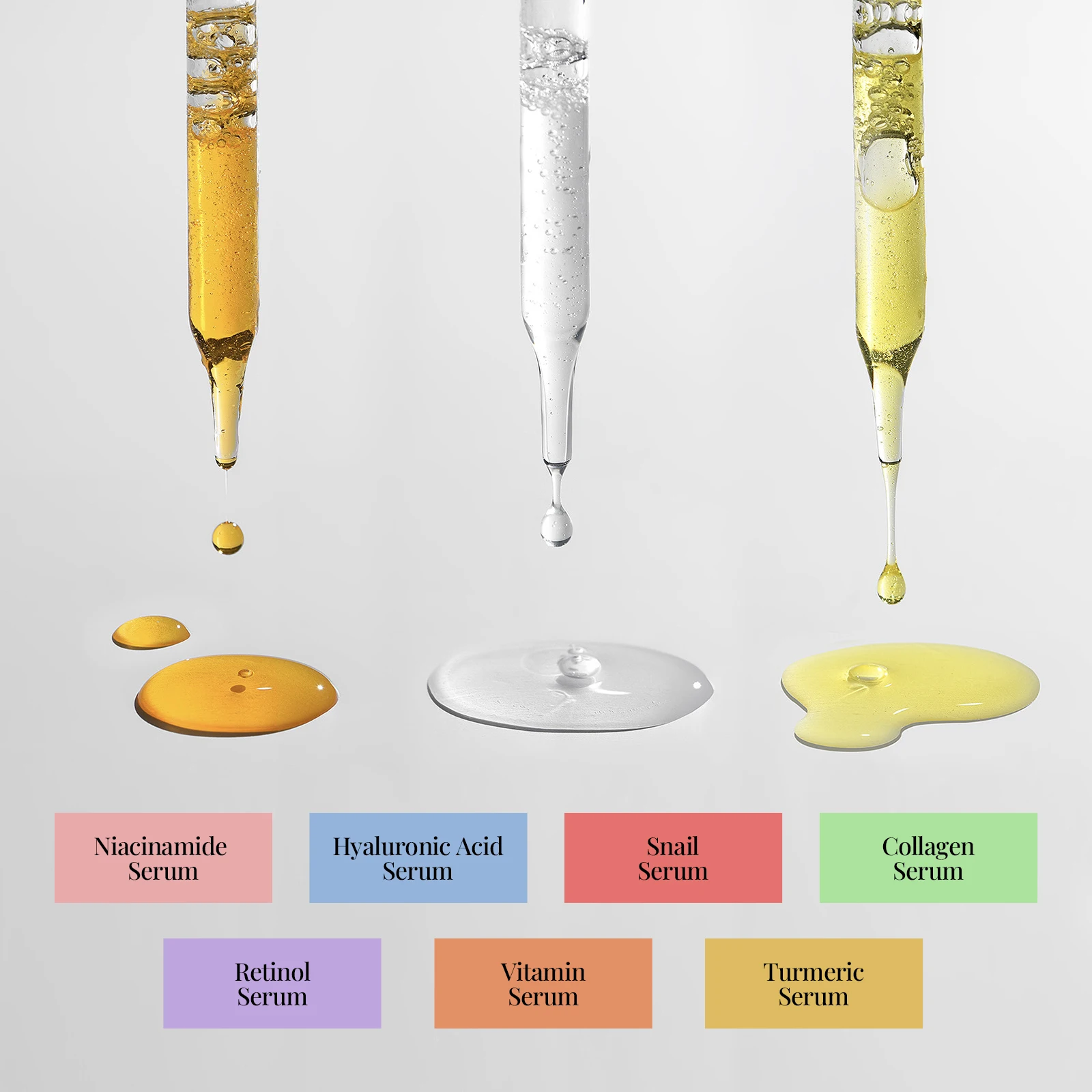 Private Label Hydrating Collagen Moisturizing Facial Skin Niacinamide Hyaluronic Acid Serum For Face