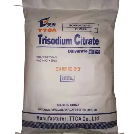 food grade trisodium citrate bp98   e331 food grade dried sweetener and lemon acid packaged in bags