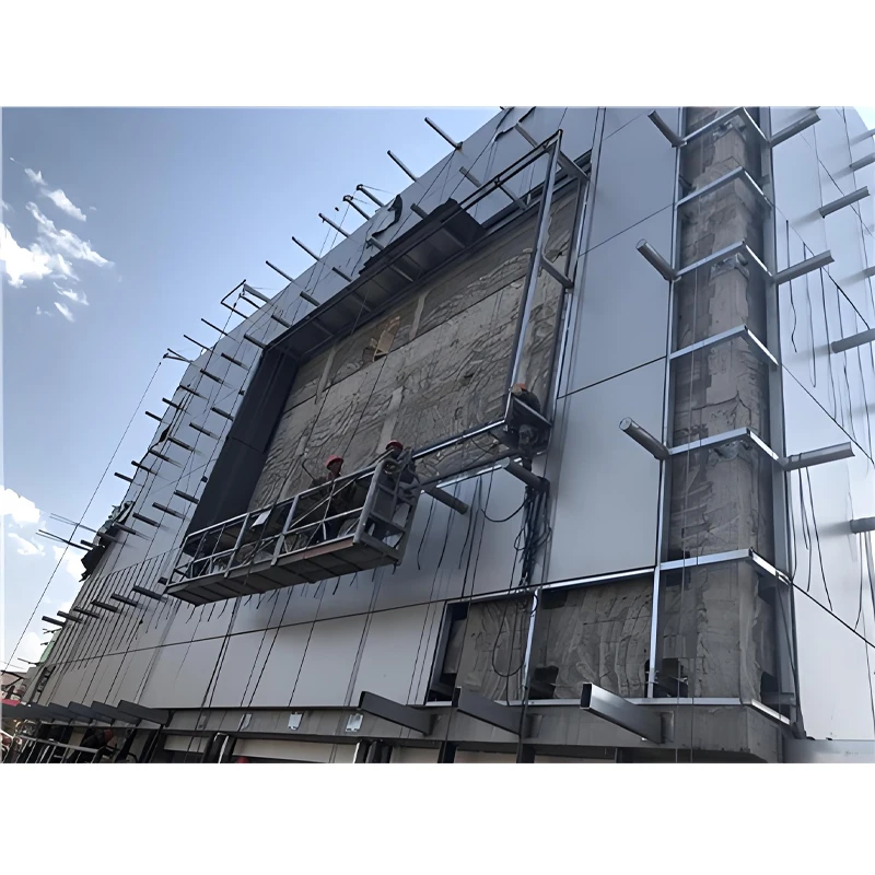 Exterior curtain wall systems, outside facade cladding acp material gas station wall cladding aluminum composite panels