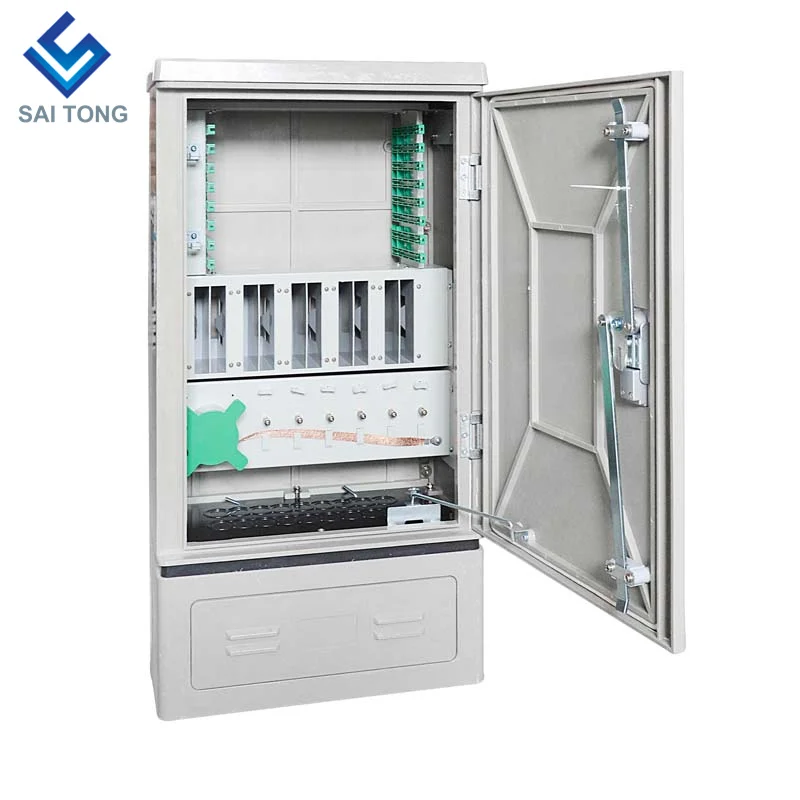 China factory Saitong wholesale high quality FTTH SMC 96 core outdoor fiber optic cabinet with cheap price