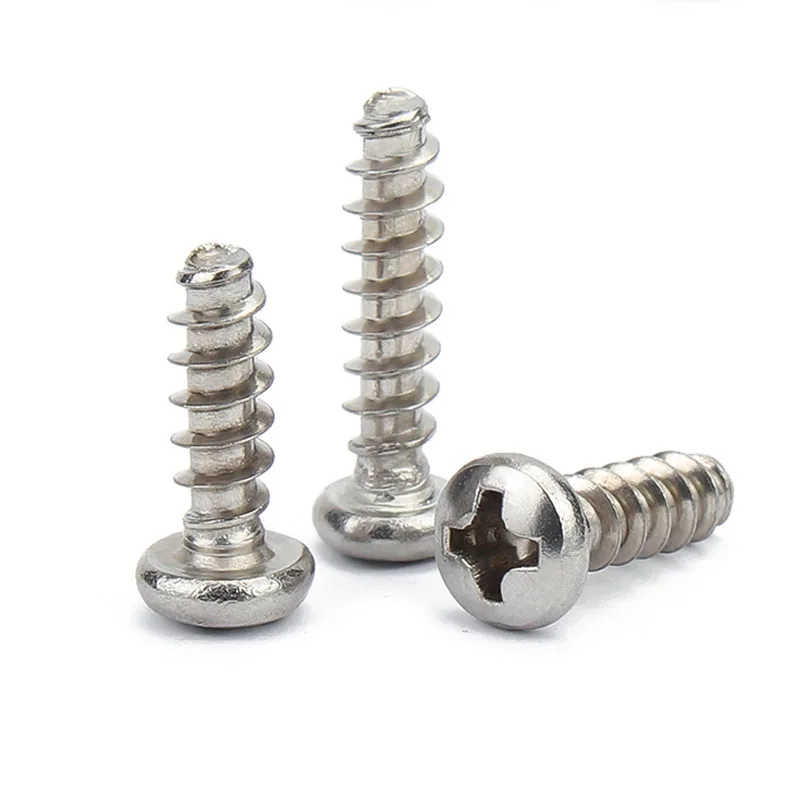 China Customized Screws Stainless Steel 304 316 Cross Pan Head Thread Forming Self Tapping Screws
