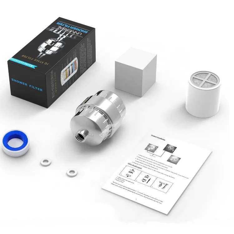 Professional 5-20 stages healthy lifestyle bathroom shower filter head all in one shower filter set