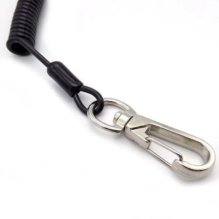 Marine Boat Outboard Safety Kill Switch Keys Sprial Coiled Lanyard Safety Lanyard for Scaffold Spanner
