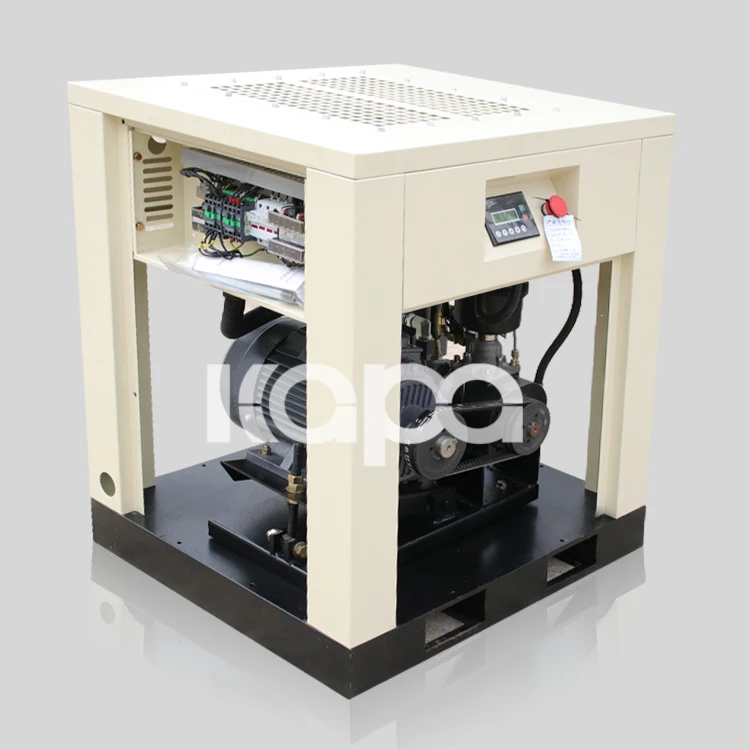 10Hp 7.5Kw  Air Cooling Belt Drive Screw Air Compressor