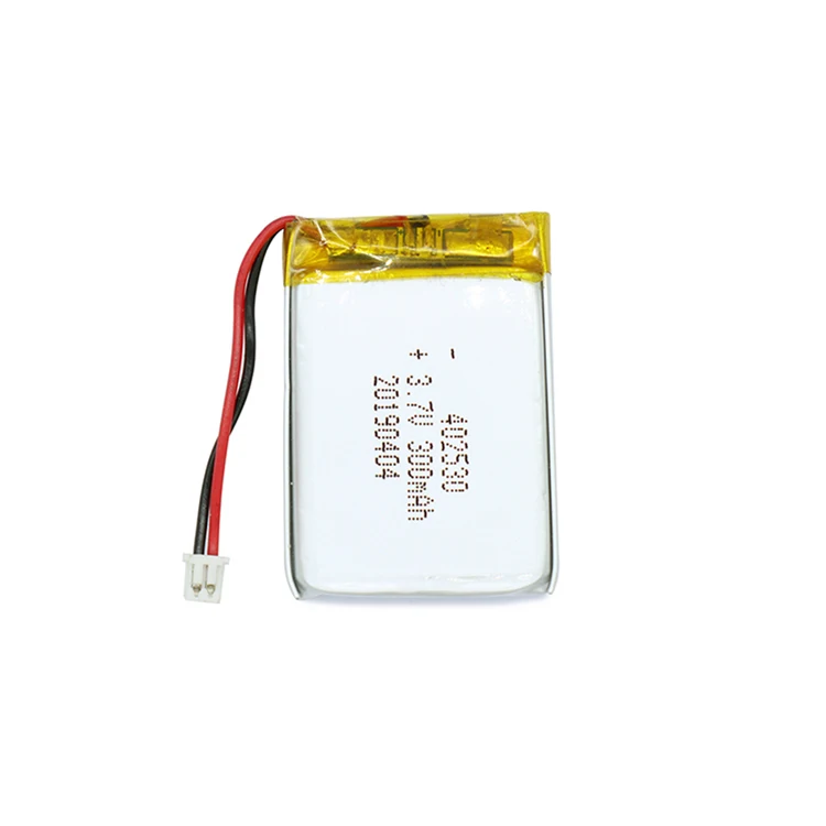 Wholesale lipo 300mAh 502535 801520 lithium battery 402530 3.7V 300mAh Lithium Polymer Battery with PCM connector