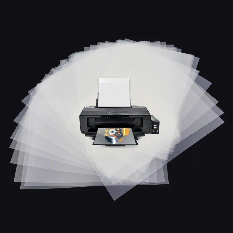 Wholesale instock A3 A4 printable heat transfer vinyl sheets cold hot peel dtf heat press pet film for DTF Espon L1800 Printer